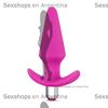 Plug anal con vibracion de suave textura